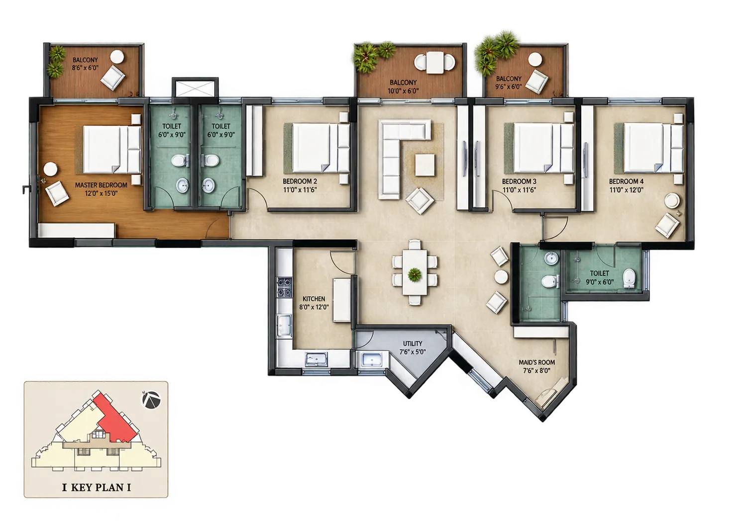 4 BHK – Series 2 | 2,292 sq. ft.